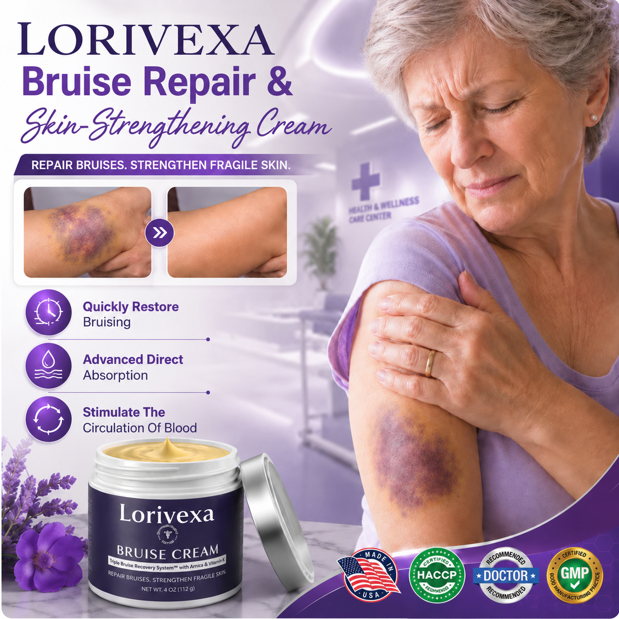 Lorivexa Bruise Repair & Skin-Strengthening Cream