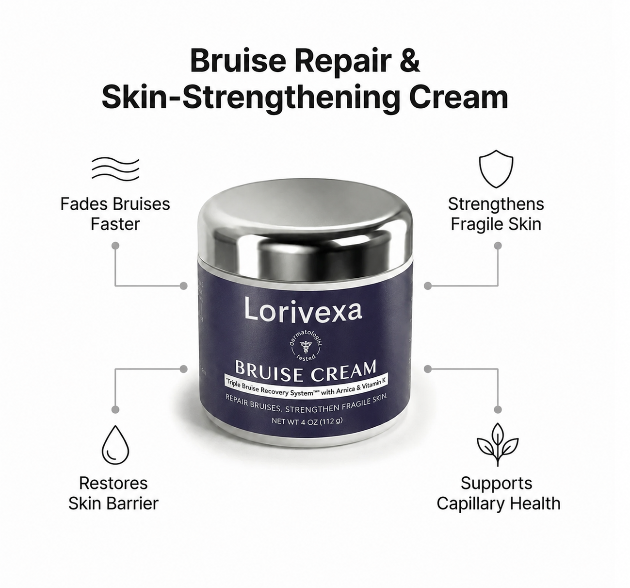 Lorivexa Bruise Repair & Skin-Strengthening Cream