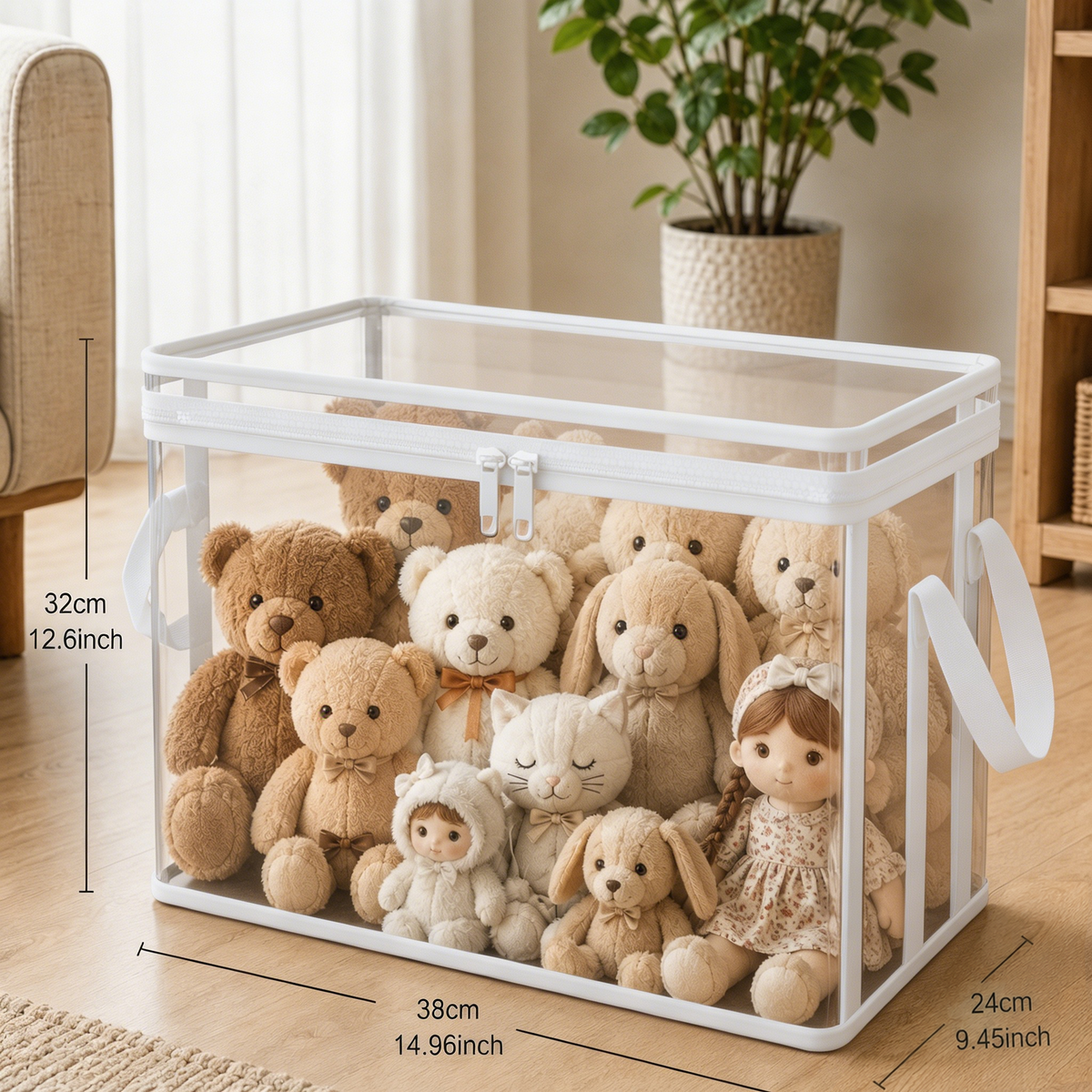 Transparent Large-Capacity Storage Bag