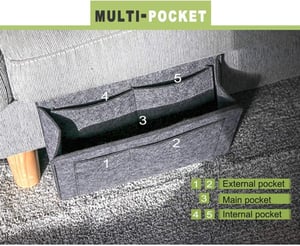 Multi-pockets, soft felt & easy install. Everything within reach – grab yours